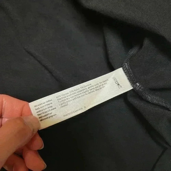 Eileen Fisher Washable Stretch Crepe Jewel Neck Dress Size S Black - Picture 5 of 7